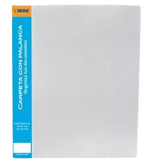 Carpeta con palanca MAE tamaño carta traslúcido varios colores