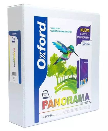 Carpeta Oxford Panorama carta herraje "D" blanca 2 pulgadas