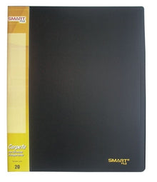 Carpeta plastica tamaño carta negro 22501 con 20 micas