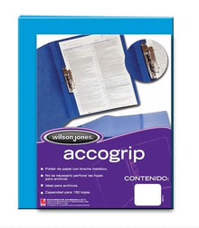 Carpeta Wilson Jones pressboard broche presión carta P0967 con 4 pzs