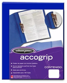 Carpeta Wilson Jones pressboard broche presión carta P0967 con 4 pzs