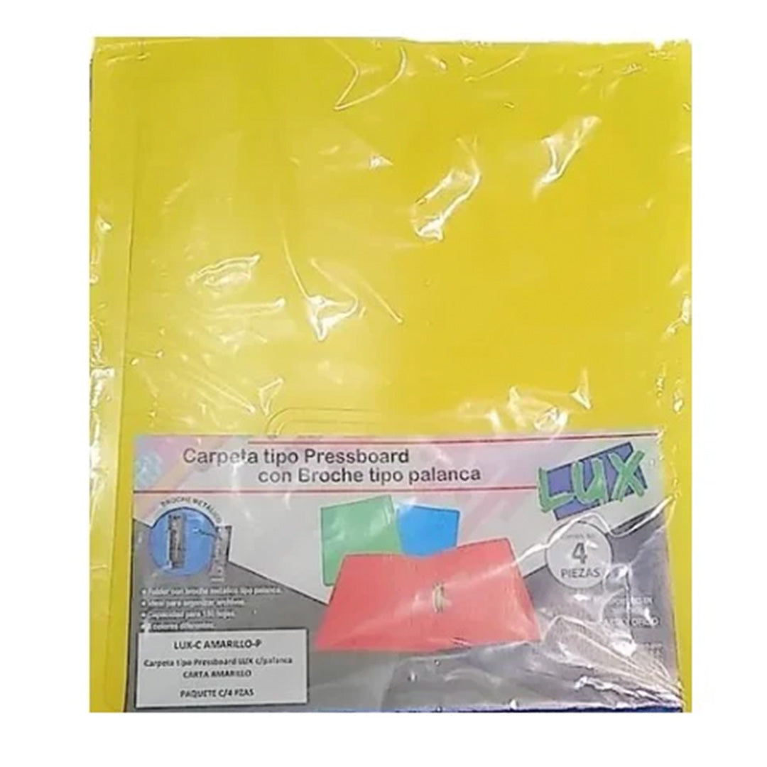 Carpeta pressboard broche sin percalina carta Lux-c-ama.