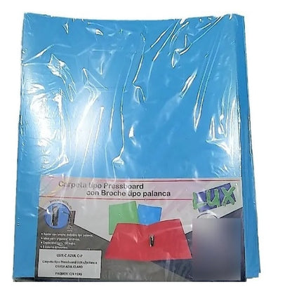 Carpeta pressboard broche sin percalina carta Lux-c-ama.