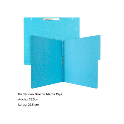 Carpeta Wilson Jones pressboard broche sin percalina carta con 10 pzs