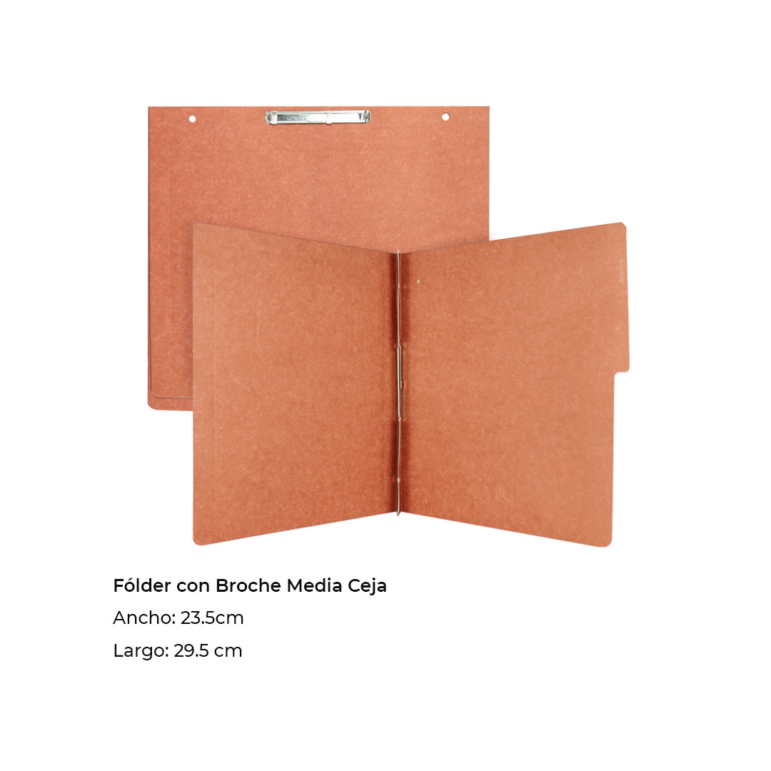 Carpeta Wilson Jones pressboard broche sin percalina carta con 10 pzs