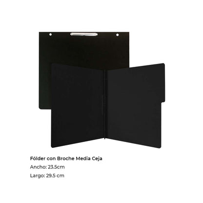 Carpeta Wilson Jones pressboard broche sin percalina carta con 10 pzs