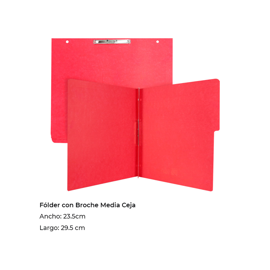 Carpeta Wilson Jones pressboard broche sin percalina carta con 10 pzs