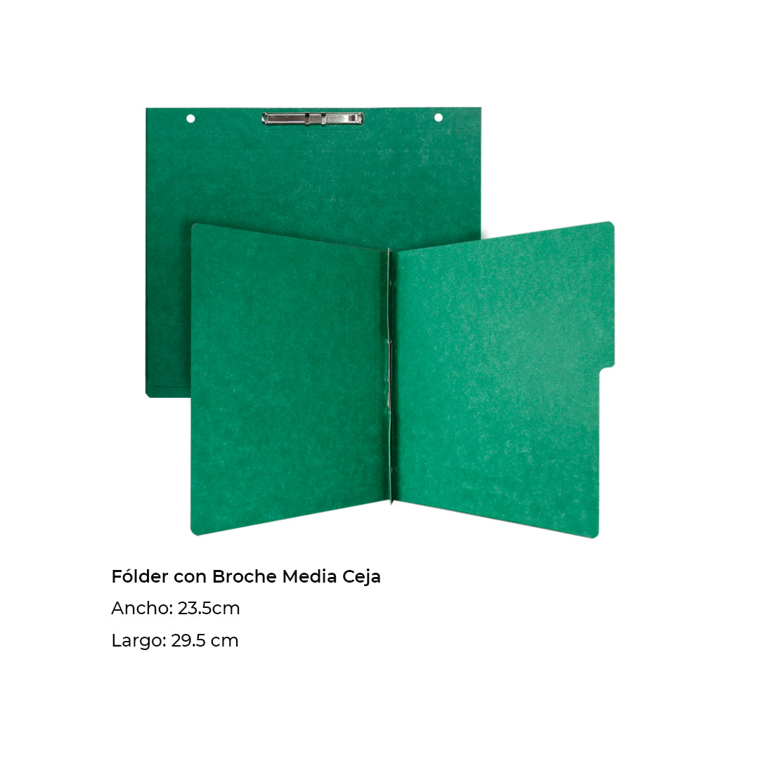 Carpeta Wilson Jones pressboard broche sin percalina carta con 10 pzs