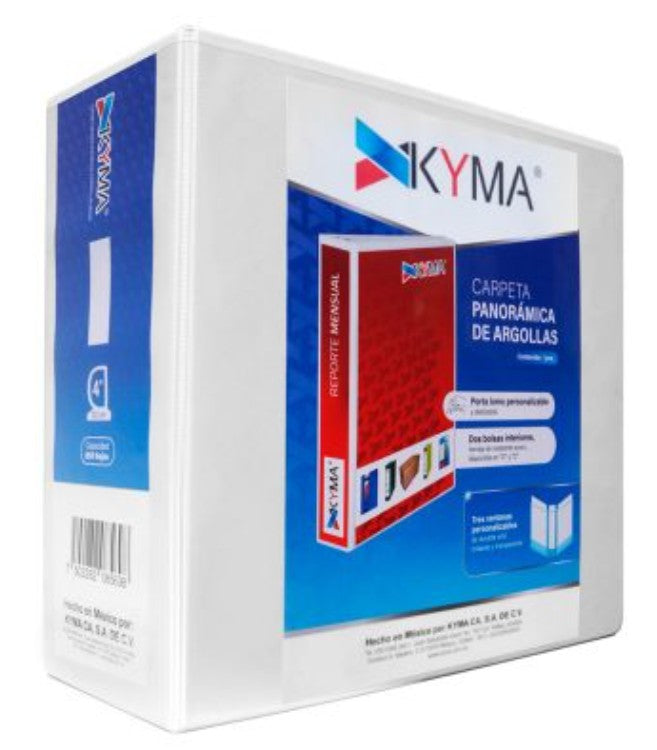 Carpeta Panorámica de argollas Kyma tamaño carta
