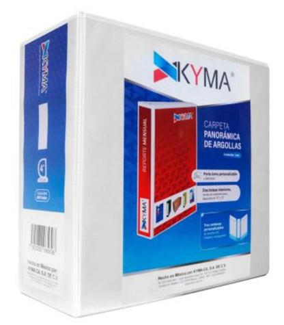 Carpeta Panorámica de argollas Kyma tamaño carta