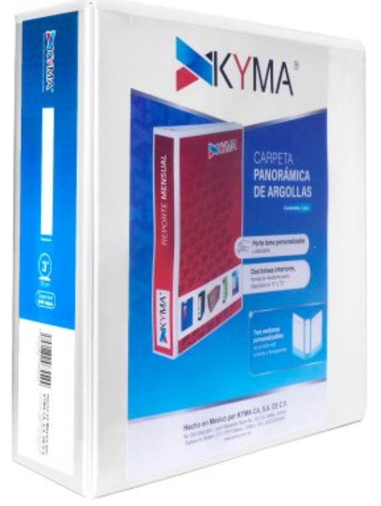 Carpeta Panorámica de argollas Kyma tamaño carta
