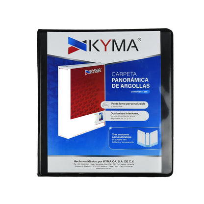 Carpeta Panorámica de argollas Kyma tamaño carta