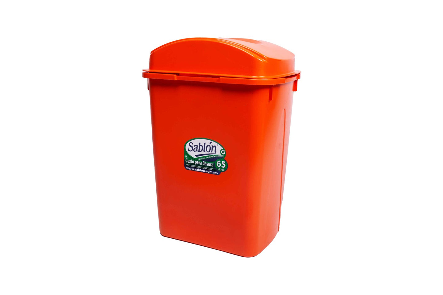 Cesto de basura 65 litros con tapa de balancín