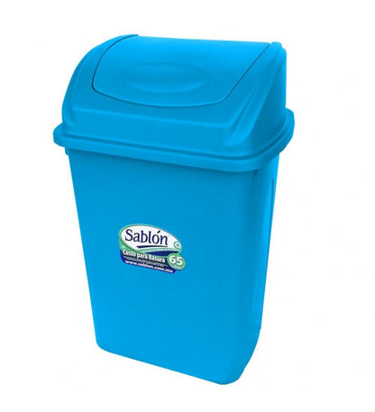 CESTO DE BASURA SABLÓN 65 L TAPA DE BALANCÍN