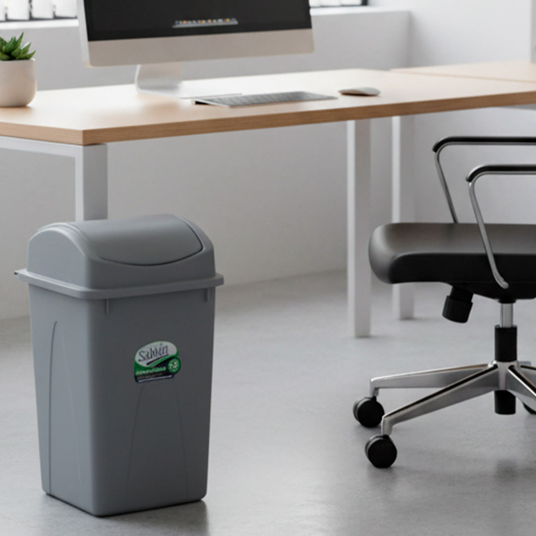 Cesto de basura 65 litros con tapa de balancín