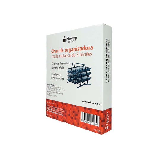 Charola Nextep de malla 3 niveles tamaño carta ne-162
