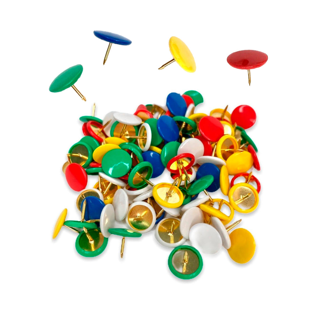 Chinches de colores Smart Office con 100 pzas.