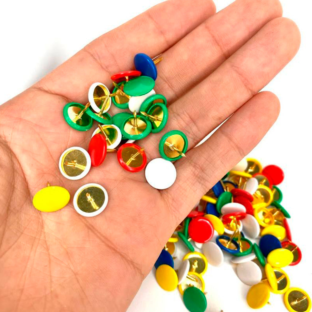 Chinches de colores Smart Office con 100 pzas.