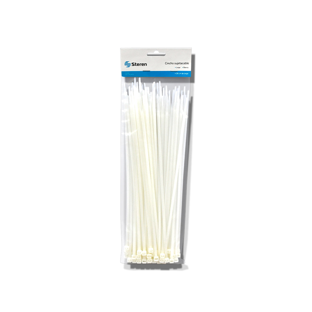 Cinchos Steren sujeta cable con 100 pzas.