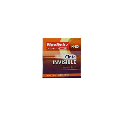 Cinta Adhesiva Mágica Invisible N-80 de 12 mm X 33 m