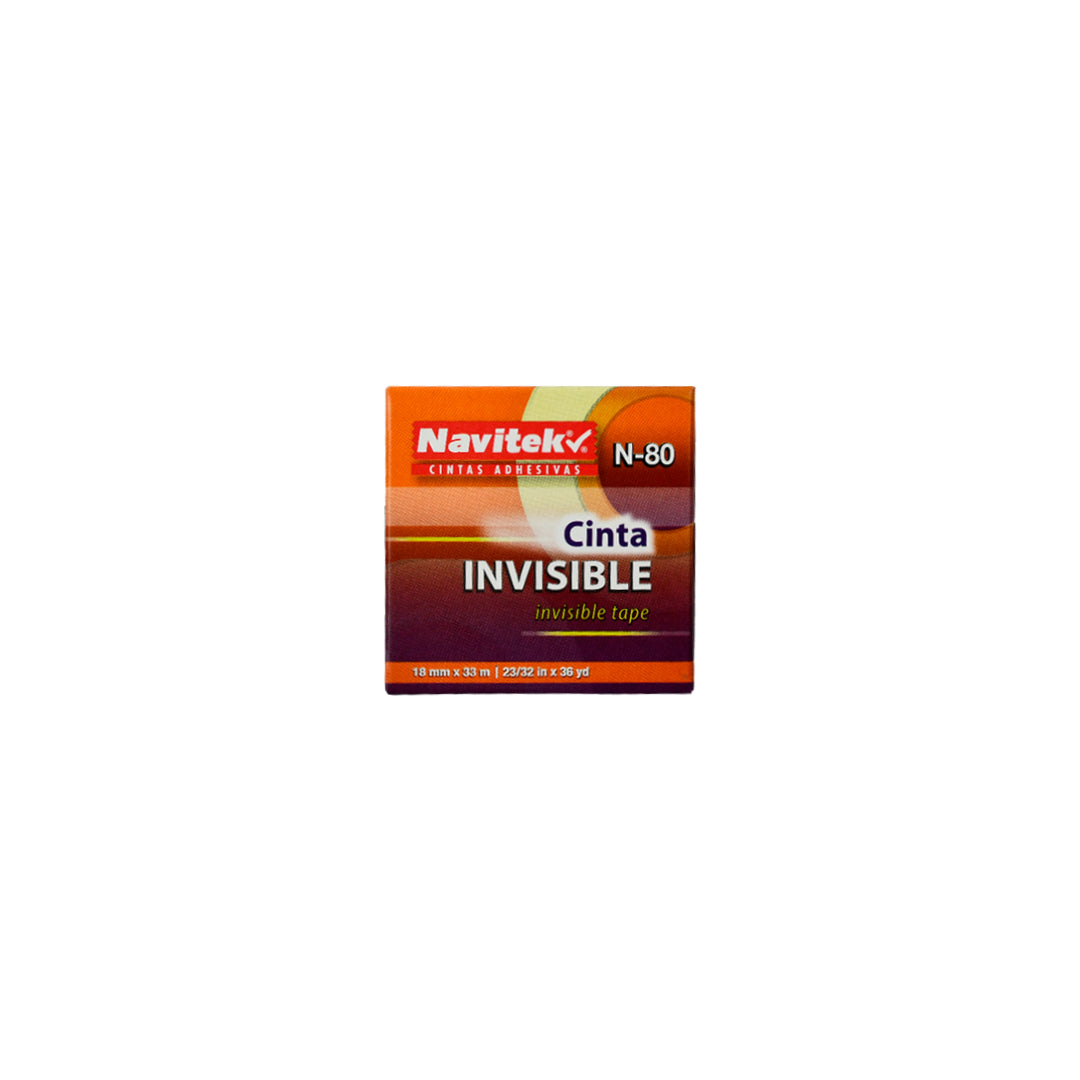 Cinta Adhesiva Mágica Invisible N-80 de 12 mm X 33 m
