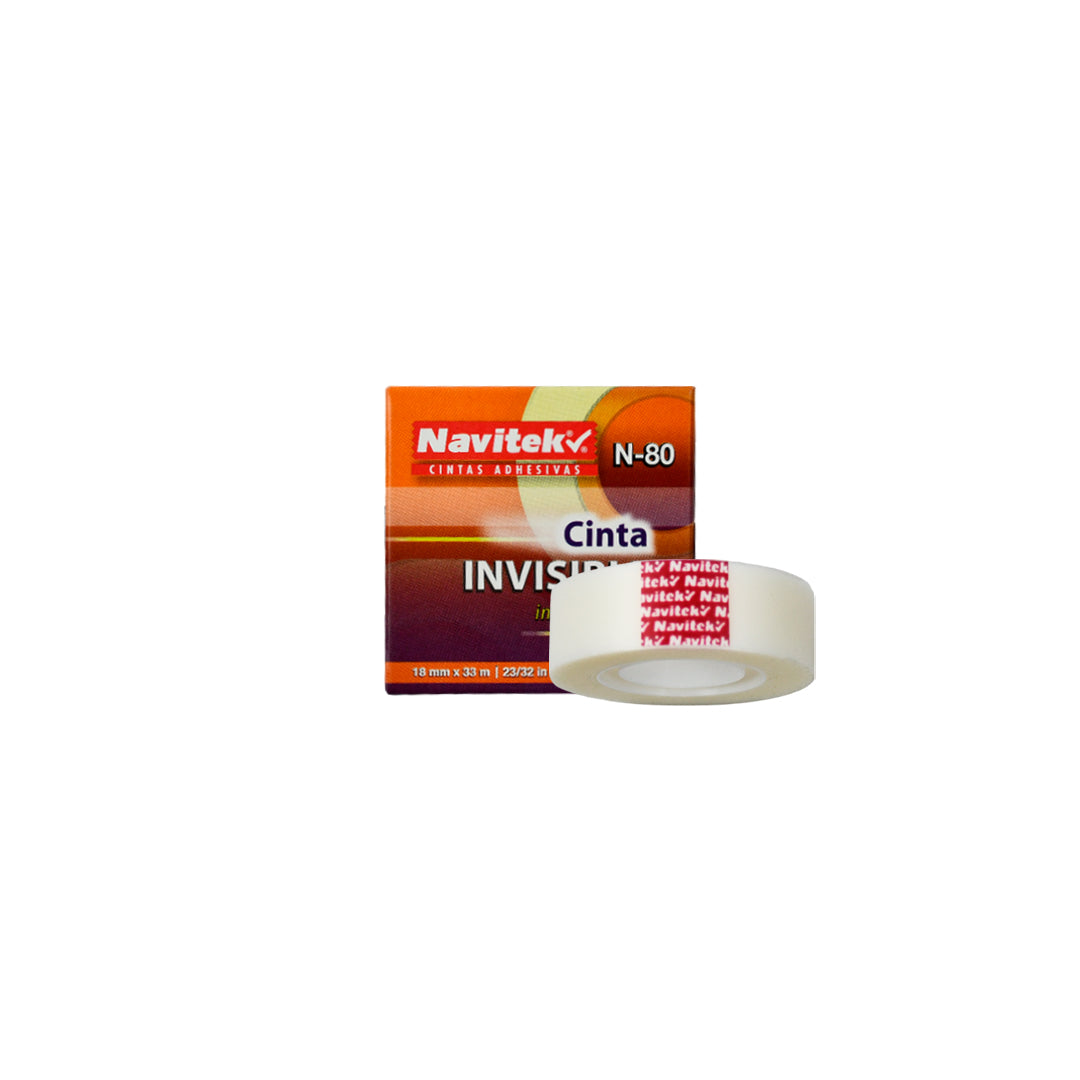 Cinta Adhesiva Mágica Invisible N-80 de 12 mm X 33 m