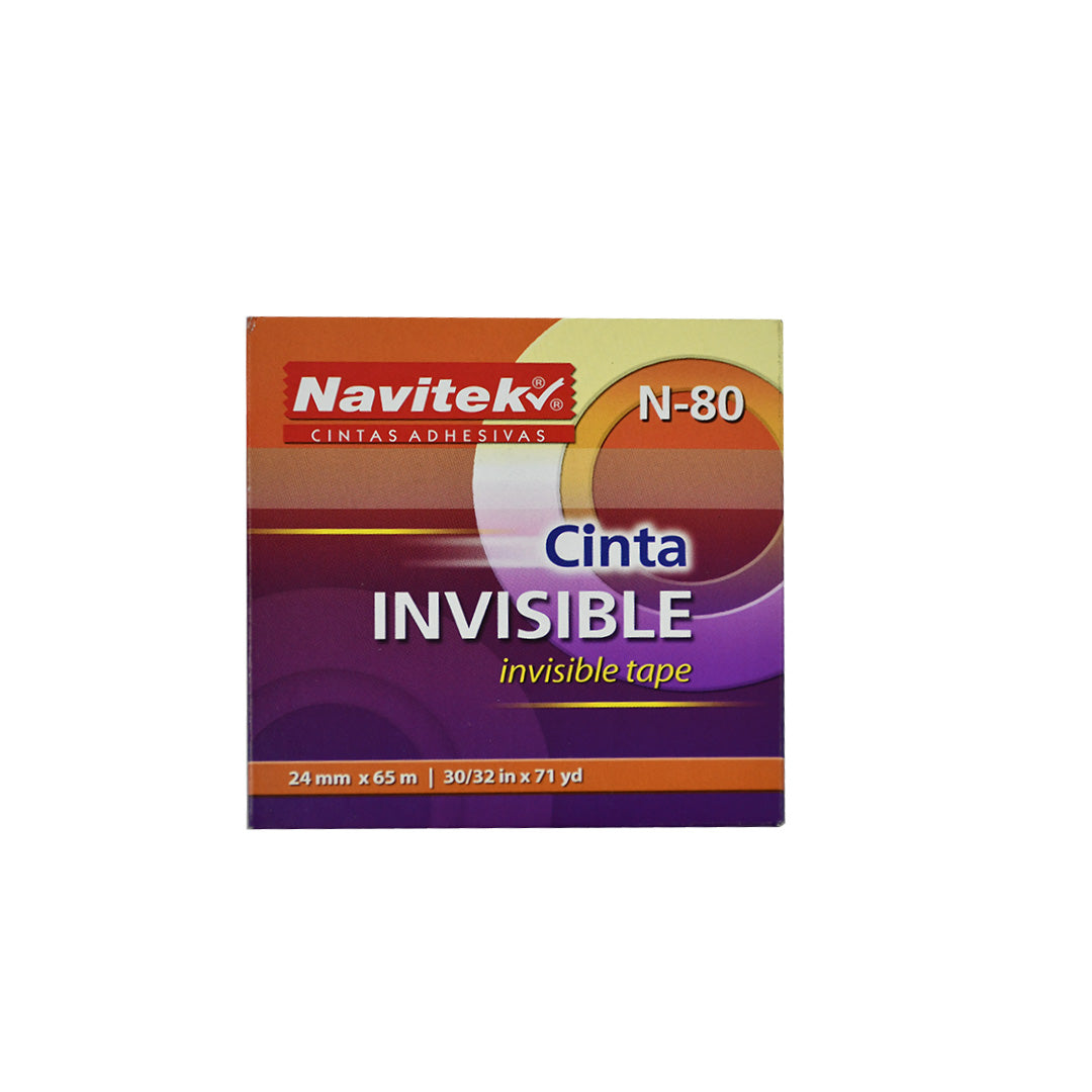 Cinta Adhesiva Mágica Invisible N-80 de 12 mm X 33 m