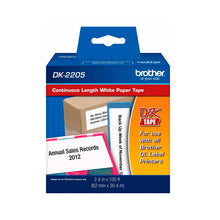 Cinta de etiquetas Brother DK-2205 62 mm x 30.4 m.