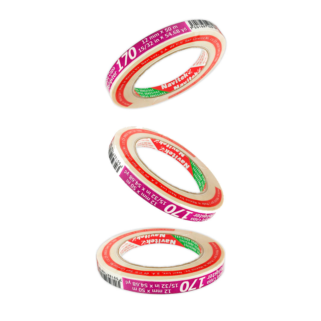 Cinta Navitek doble cara diurex 12 mm x 50 m.