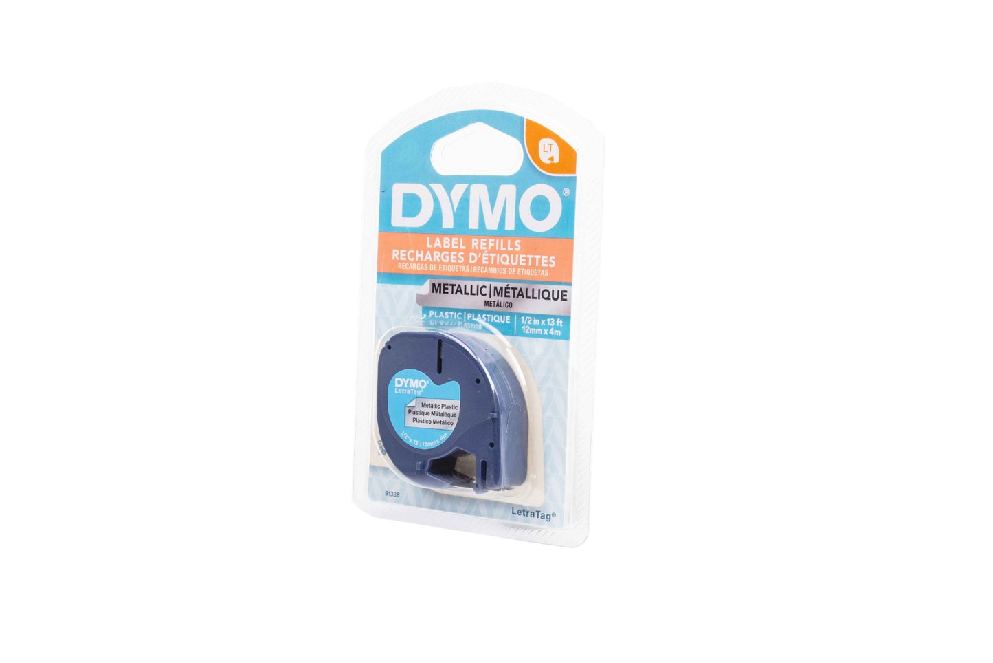 Cinta Dymo letra tag 91332 12 mm x 4 m.