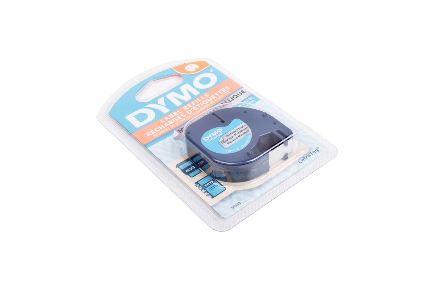 Cinta Dymo letra tag 91332 12 mm x 4 m.