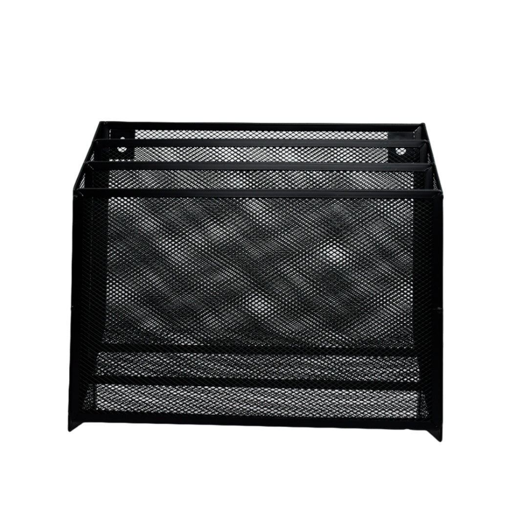 Clasificador Nextep NE-176 malla metálica 3 niveles negro.
