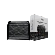 Clasificador Nextep NE-176 malla metálica 3 niveles negro.