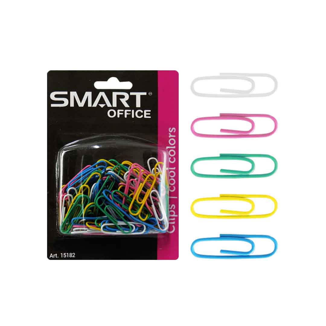 Clip de colores con 100 pzas.