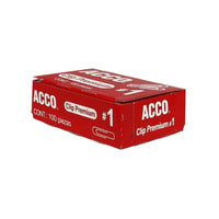 Clip estándar ACCO P1650 caja con 100 pzas.