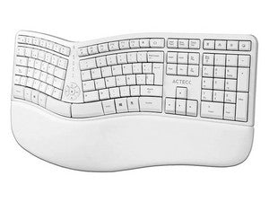 KIT TECLADO Y MOUSE ERGONOMICO ACTECK CREATOR VIRTUOS FITT MK770 INALAMBRICO BLANCO AC-936255