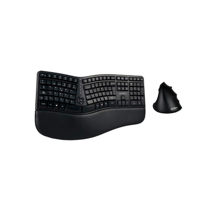 Combo teclado y mouse Acteck Virtuos Fitt MK770 inalámbrico/ergonómico USB/C neg