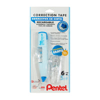 Corrector Pentel cinta recargable 5 mm x 10 m.