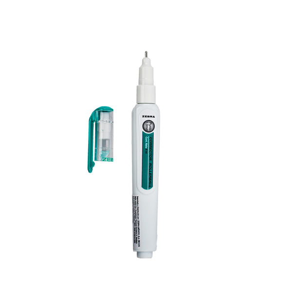 Corrector Líquido Tipo Pluma Rollerball Zebra de 8 ml.
