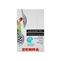 Corrector Líquido Zebra Tipo Pluma Rollerball de 6ml
