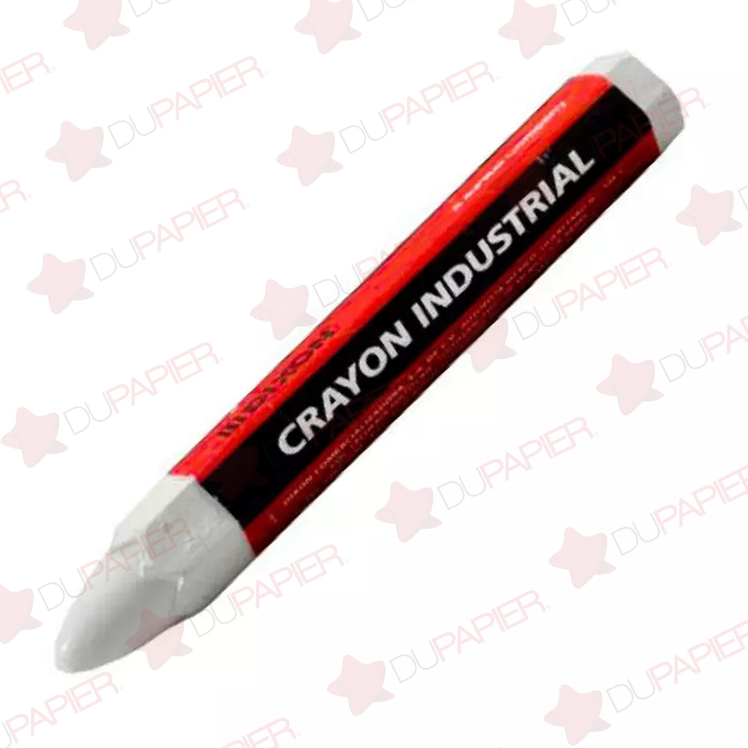 CRAYON INDUSTRIAL HEXAGONAL BLANCO CON 10 PIEZAS