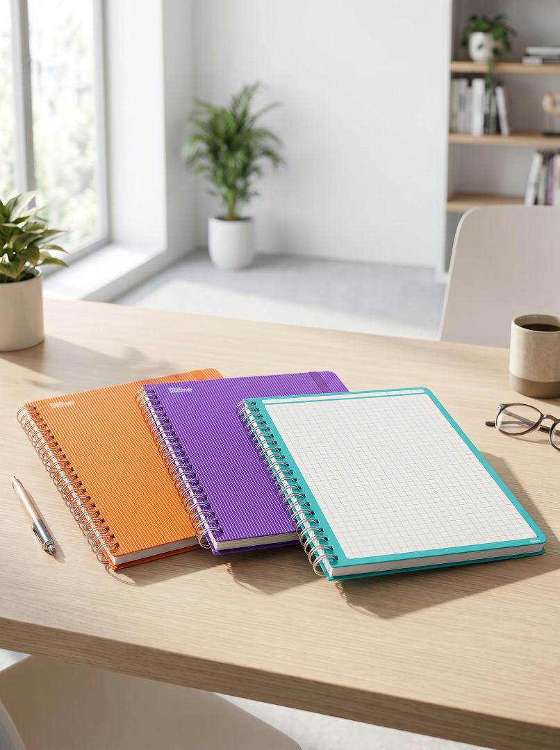 CUADERNO FORMA FRANCESA PRINTAFORM ESPIRAL 100 HOJAS PASTA DURA