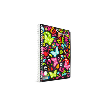 CUADERNO FORMA FRANCESA ESTRELLA ESPIRAL 100 HOJAS
