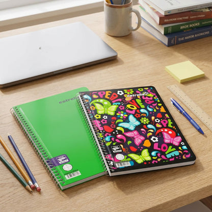 CUADERNO FORMA FRANCESA ESTRELLA ESPIRAL 100 HOJAS