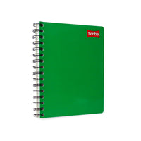 Cuaderno forma francesa Scribe doble espiral de 100 hojas.