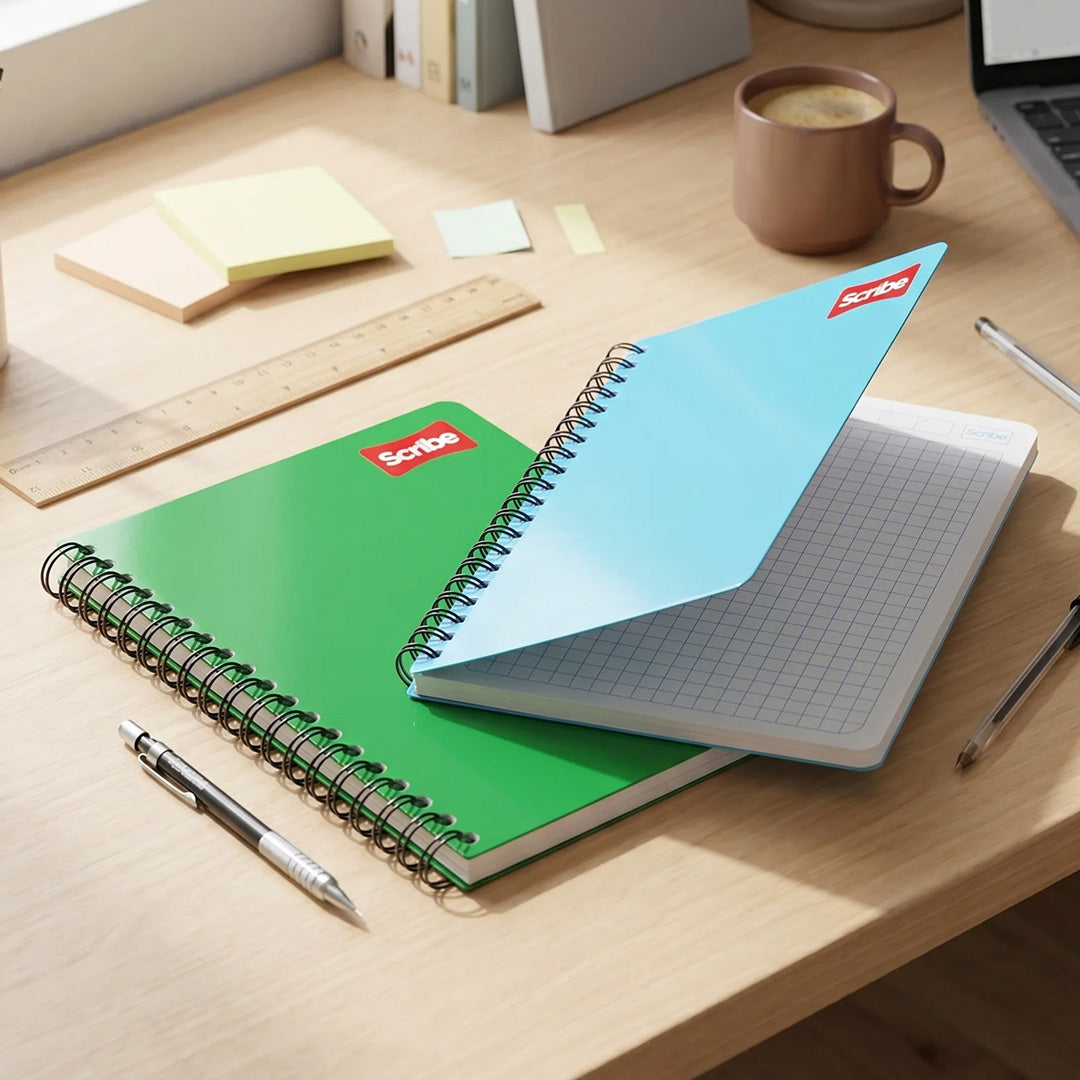 CUADERNO FORMA FRANCESA SCRIBE 1600 ESPIRAL 100 HOJAS