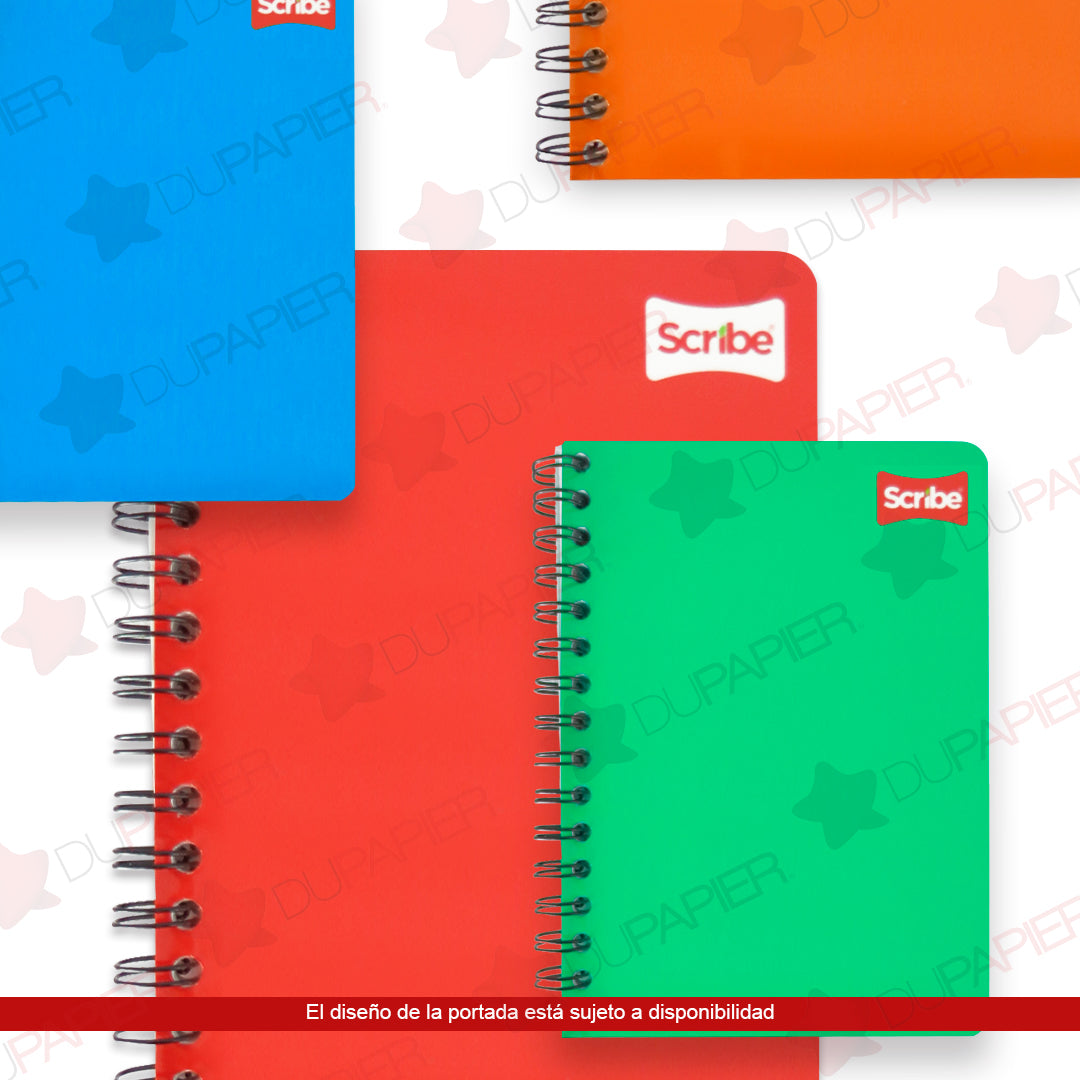 Cuaderno forma francesa Scribe doble espiral de 100 hojas.