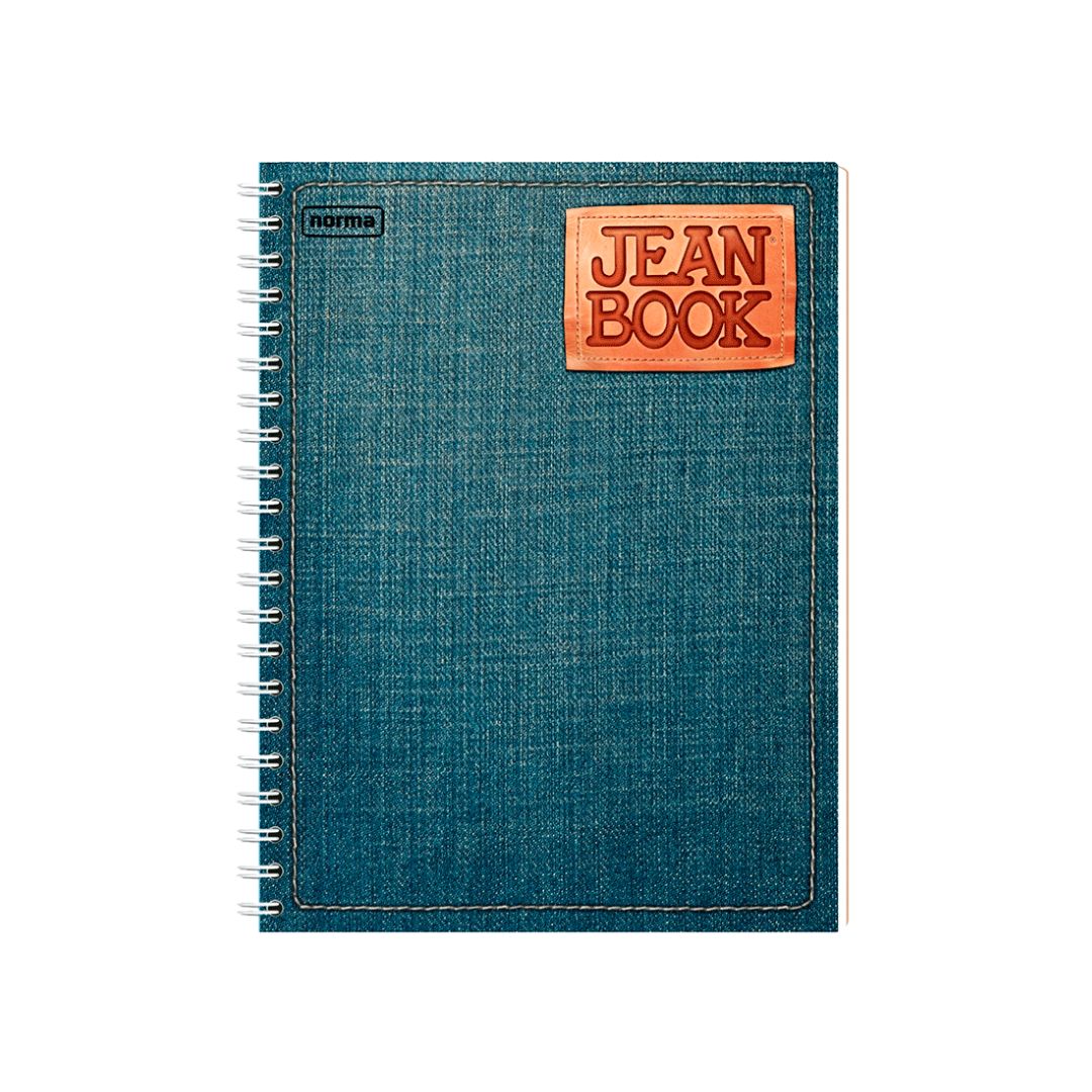 CUADERNO FORMA FRANCESA NORMA JEAN BOOK ESPIRAL 100 HOJAS