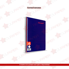 Cuaderno espiral Estrella forma francesa de 100 hojas.