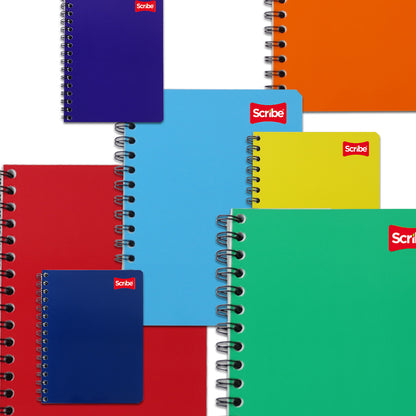 Cuaderno forma francesa Scribe doble espiral de 100 hojas.